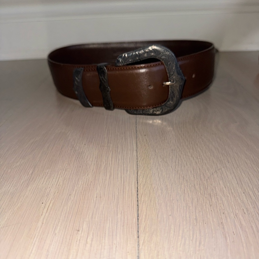 Vintage J&M Davidson for Jean L’Insolite Brown Leather Women’s Belt